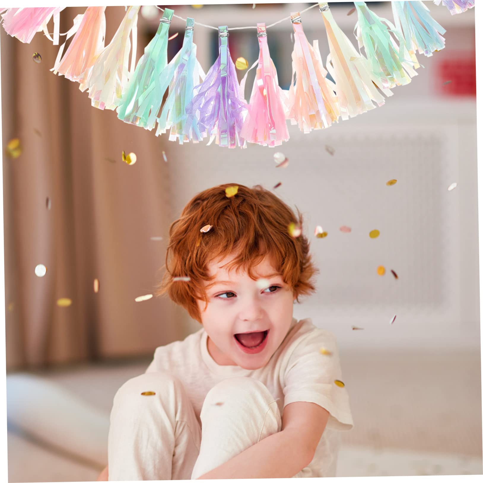 8piezas Guirnalda De Banderines De Decoración De Tassels De Cumpleaños Shower y Navidad y Personalizable