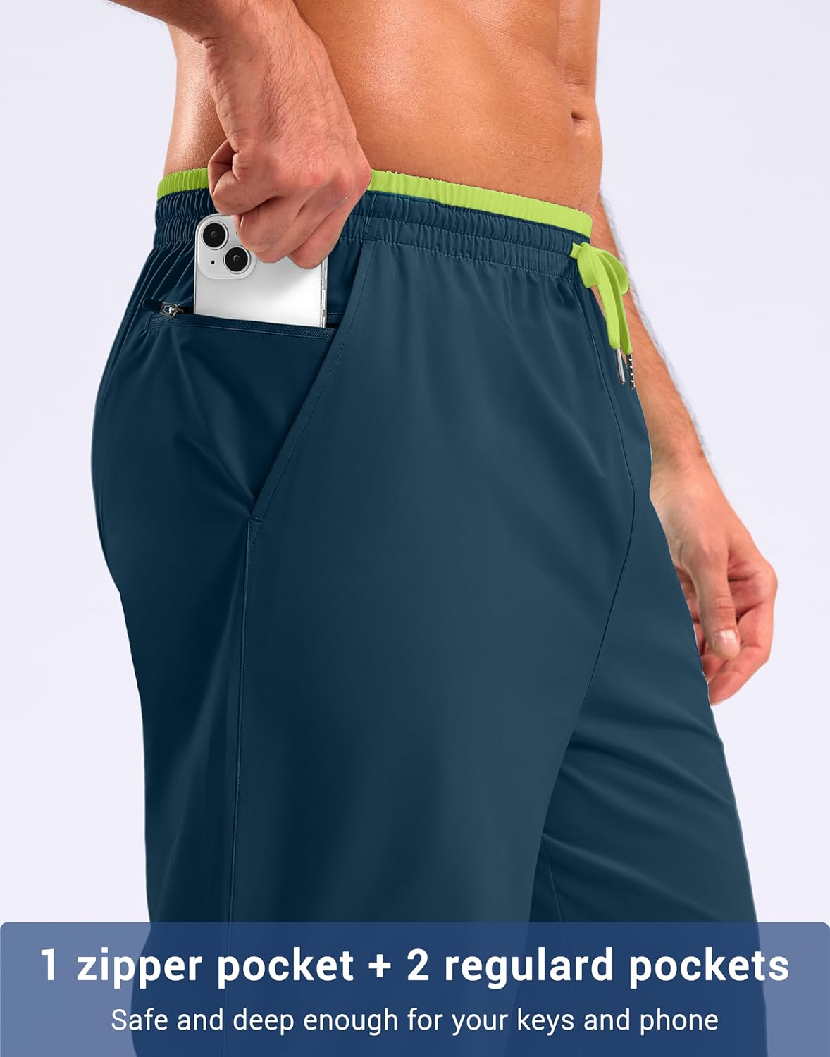 G Gradual Men's 11" Long Board Shorts with Zipper Pocket Swim Trunks Quick Dry Swimsuit Bathing Suit for Men No Mesh Liner - Image 5