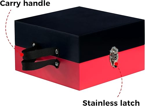 Miniatura 4 de Juegos al aire libre Juego de lanzamiento de arandelas de madera con 8 arandelas