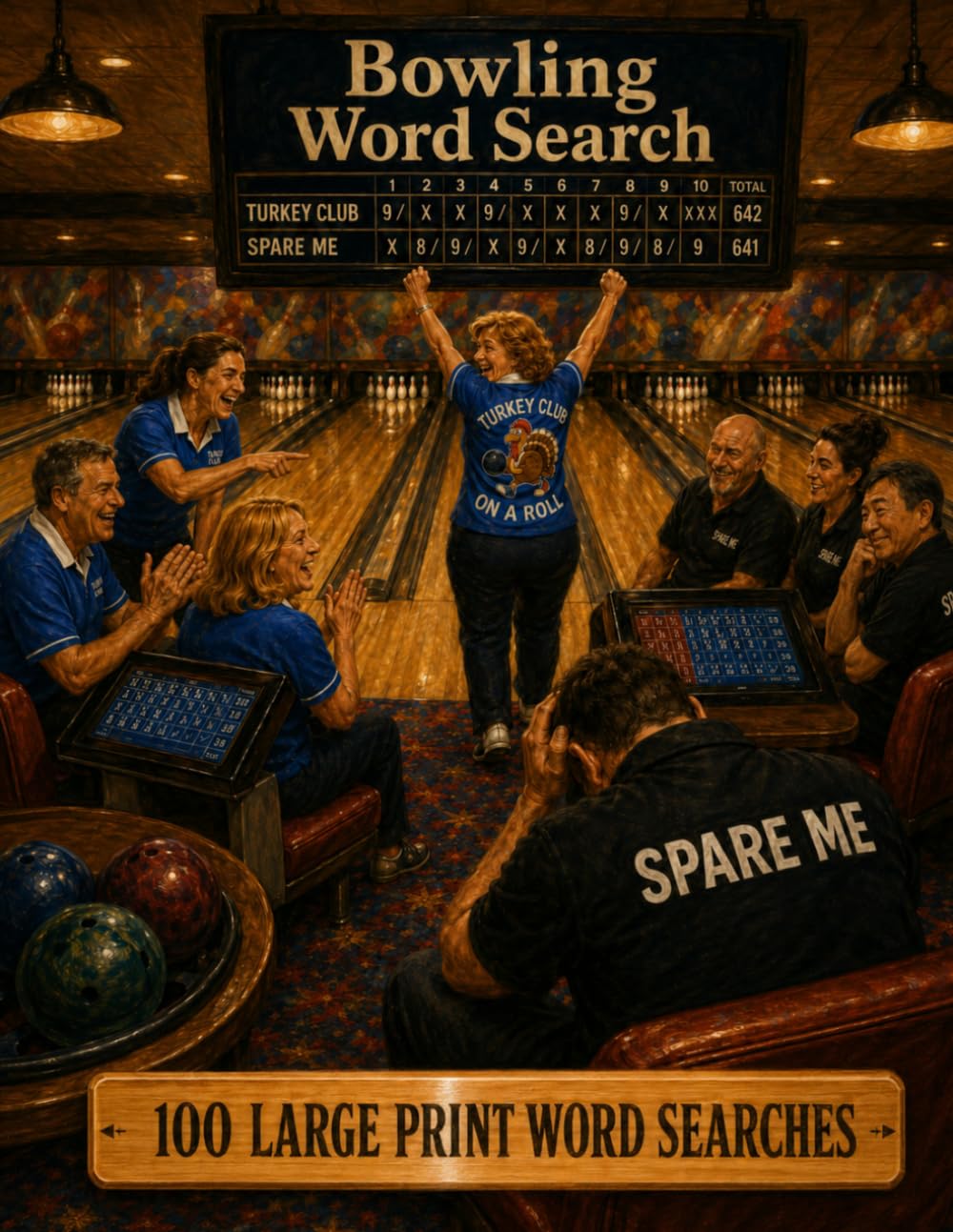 Bowling Word Search: 100 Large Print Word Searches for Bowlers, League Night Regulars, and Fans of the Lanes (Hobbies and Pastimes)