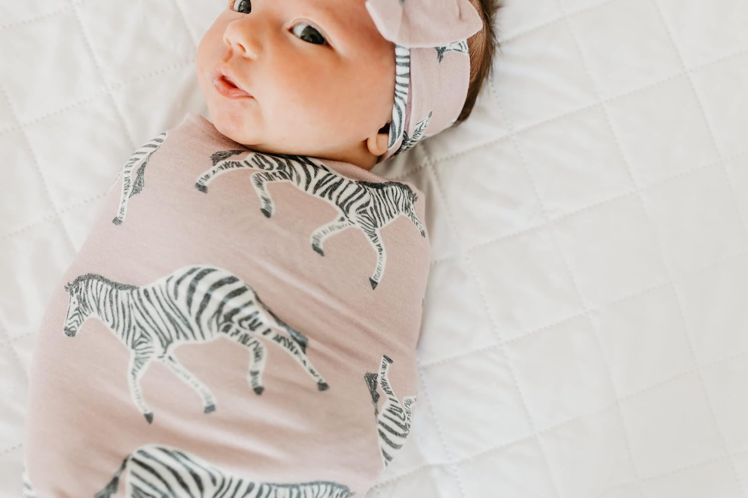 Copper Pearl Large Premium Knit Baby Swaddle Receiving Blanket Zella