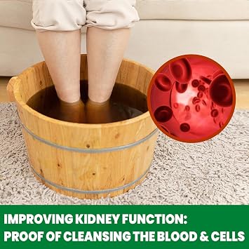 Kidney Support Herbal Foot Soak,Kidney-Health Foot Bath Herb,Kidney Warming Foot Bath Bag,Ginger Foot Bath Bag for Promote Blood Circulation,Herbal Foot Cleansing Soak