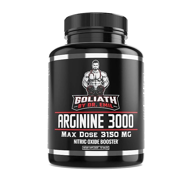 Dr Emil - L Arginine 3150mg Highest Capsule Dose - Nitric Oxide Supplement for Vascularity Endurance and Heart
