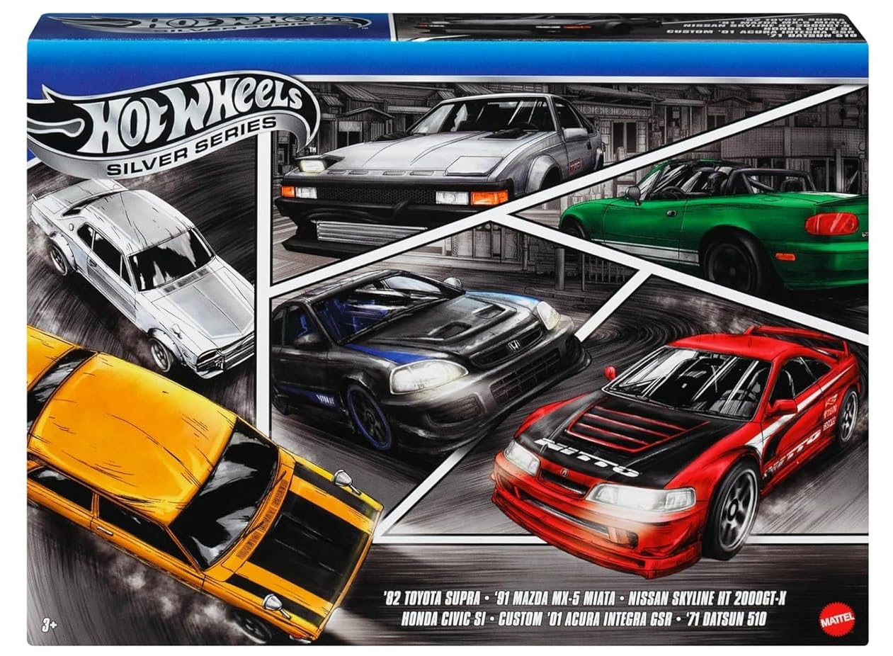 Amazon.com: Hot Wheels 1:64 Scale Die-Cast Toy Cars, Set of