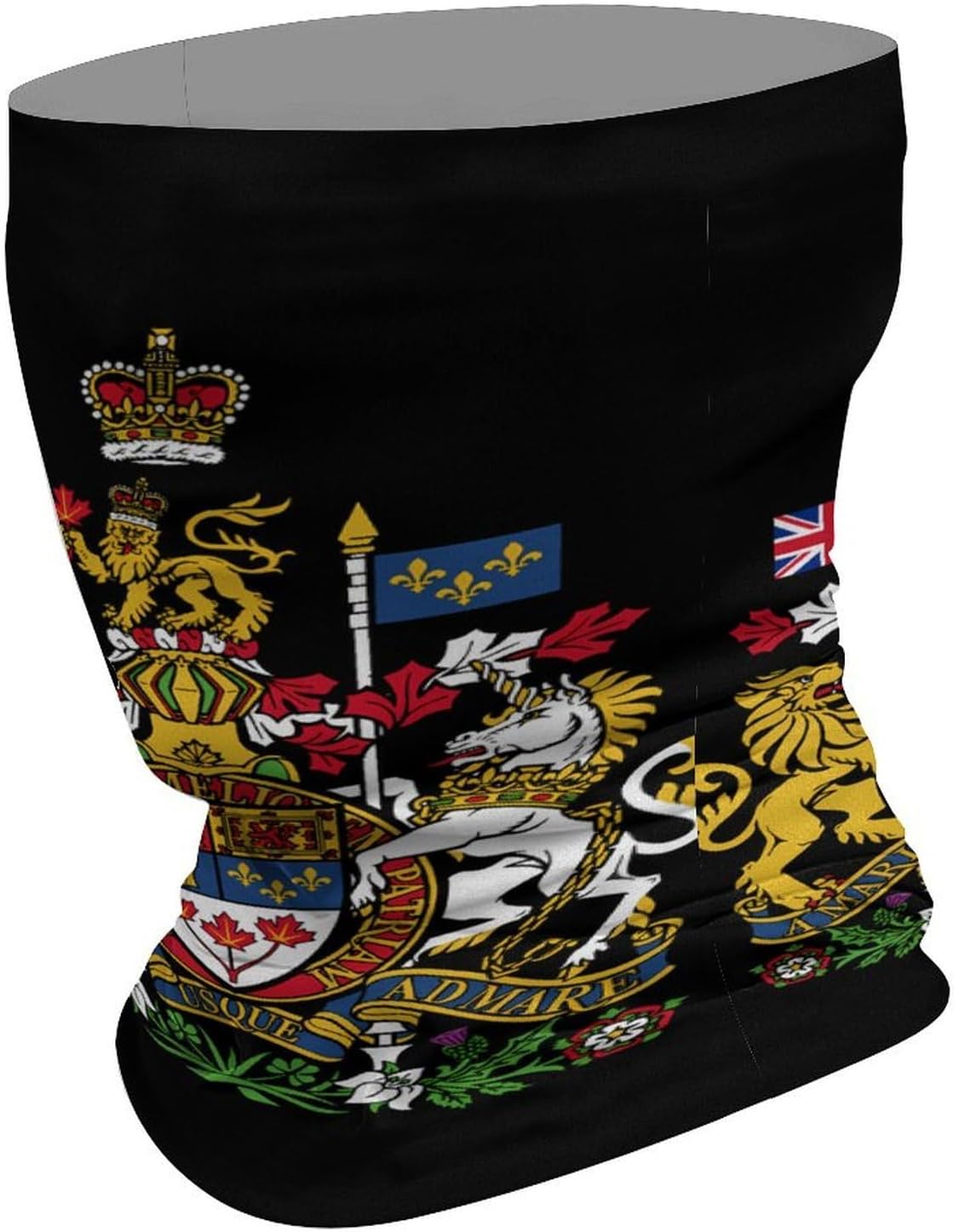 Coat of Arms of Canada Neck Gaiter for Women Men Face Cover Scarf Mask Bandana Headband Head Wrap Headwear image 3