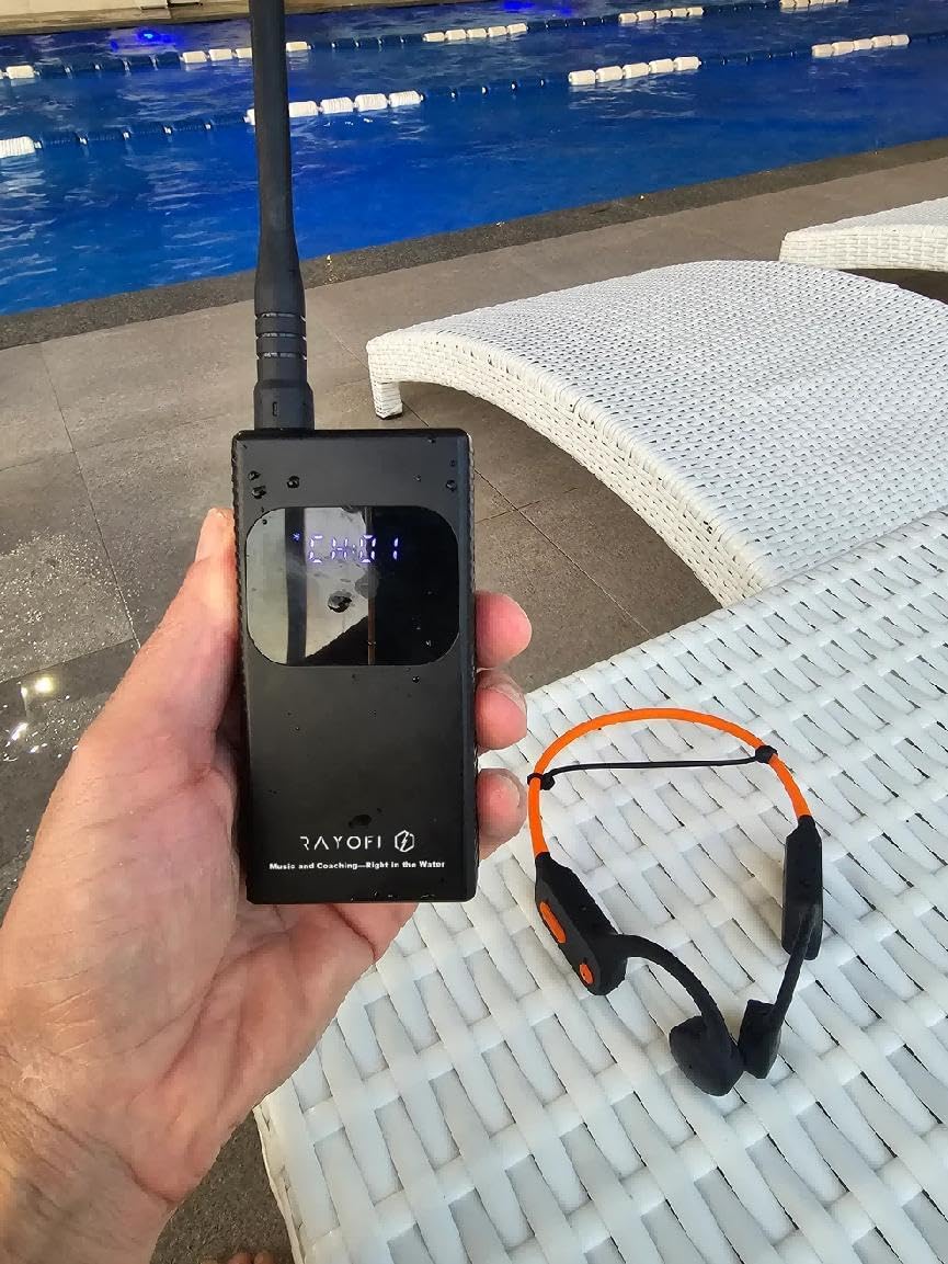 Rayofi SwimComm + T6 Bundle, Bone Conduction Headphones, Bluetooth 5.4, Waterproof IPX68, Open Ear Headset, Black, with Radio Transmitter for Swimming - Image 9