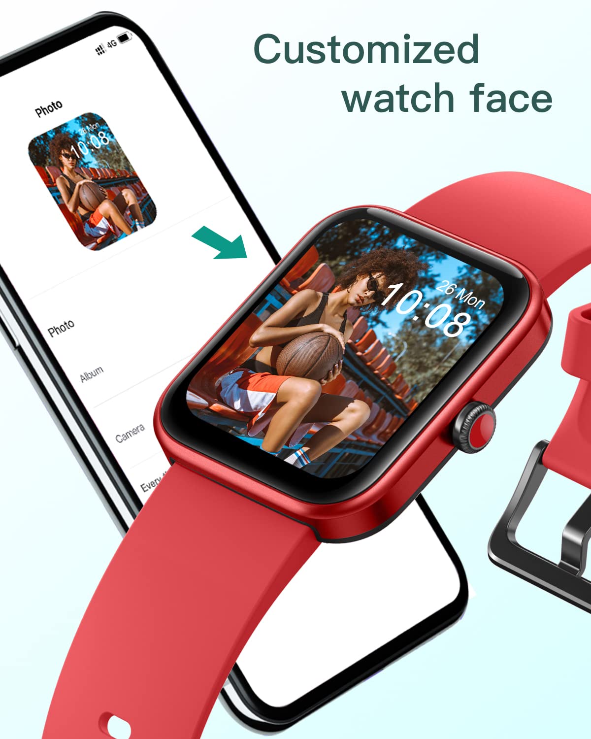 Smartwatch Uomo Donna Orologio Fitness Alexa Integrata Saturimetro Contapassi Cardiofrequenzimetro da polso Orologio Sportivo Impermeabile Notifiche Whatsapp Chiamate Android iOS Compatibile