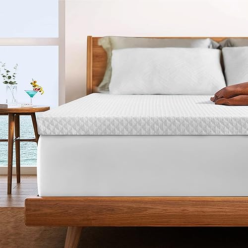 3 Inch Gel Memory Foam Mattress Topper Twin Size Pressure Relief Cooling Bed Topper (with Removable & Washable)