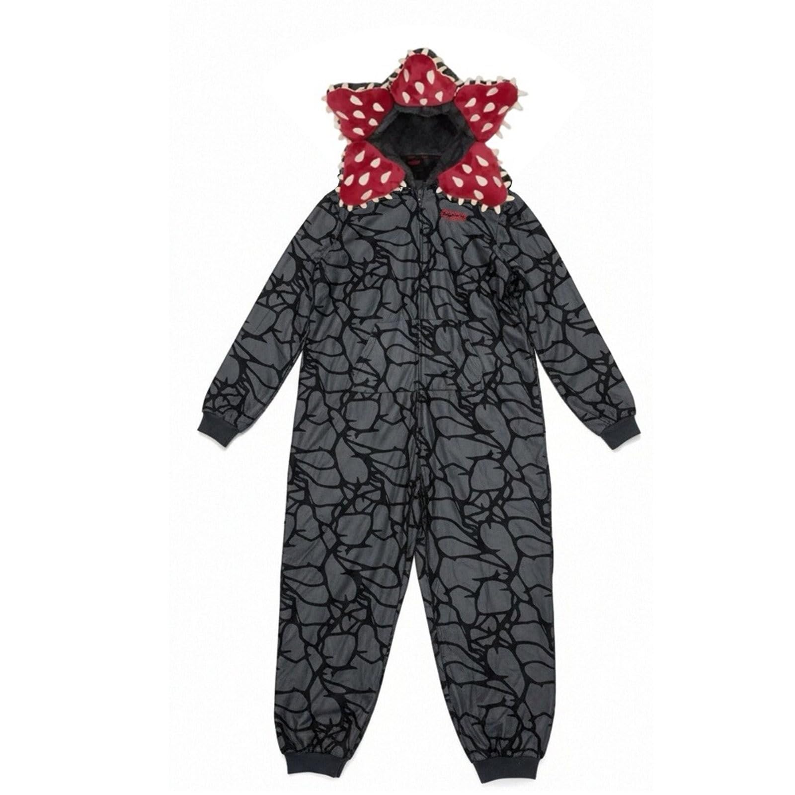 D-Demogorgon Combinaison Pyjama Famille Unisexe Polaire Enfant Adulte Grenouillère d'hiver à Capuche, Manches Longues et Doublure Polaire Parfait pour l'hiver, Noël, Le Cosplay et d'autres Occasions