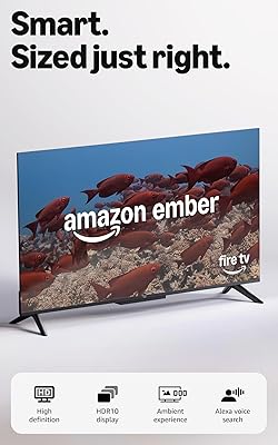 Amazon Ember 32″ 2-Series with Fire TV (newest gen), HD smart TV with Alexa Remote, fast streaming, Dolby Audio, Ambient Experience, free and live TV