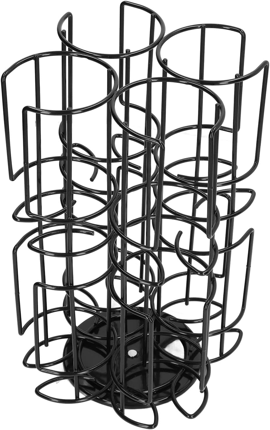 360 Degree Rotating Coffee Capsule Storage Rack, Coffee Capsule Holder with Large Capacity, Space Saving Coffee Capsule Tower Stand for Home Office Kitchen