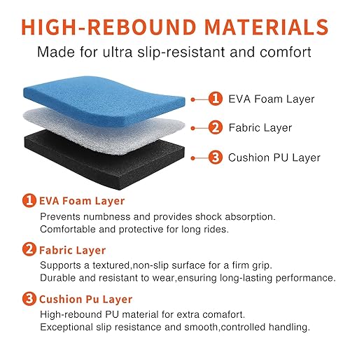 Miniatura 2 de Skwiki - Cinta de barra para manija de bicicleta de carretera piel sintética adherente pegajosa agarre de alto rebote transpirable estructura