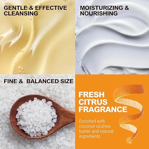 Miniatura 5 de Cestas de regalo para hombres juego de regalo de spa para hombres cuerpo y tierra de 9 piezas con aroma cítrico con loción corporal gel de ducha