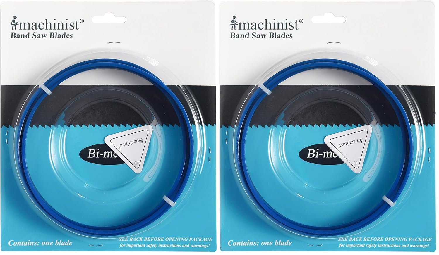 Imachinist S56781214 M42 Bi-Metal Bandsaw Blades 56-7/8" X 1/2" X 14TPI for Soft Ferrous Metal Cutting (Pack of 2)