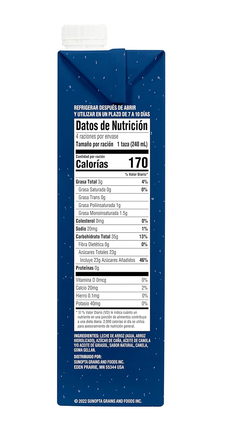 Rice Dream Horchata, Traditional Rice Drink with Cinnamon, Lactose Free, Vegan, Low Fat, Shelf Stable, 32oz (Pack of 6)