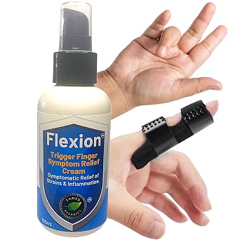 Trigger Finger Finger Brace, Splint, Brace Relief Kit with Flexion Trigger Finger Relief Cream Flexion.