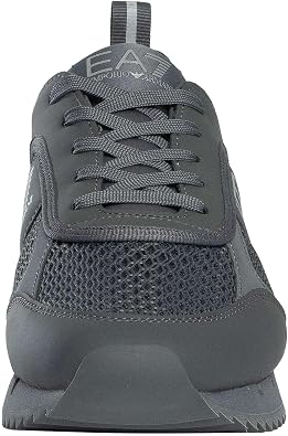 EA7 Men's Athletic Logo Mesh Trainers, Iron Gate