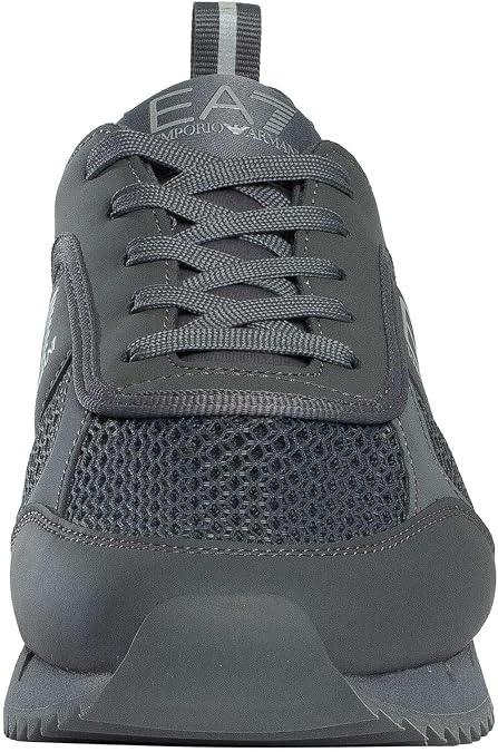 EA7 Men's Athletic Logo Mesh Trainers, Iron Gate