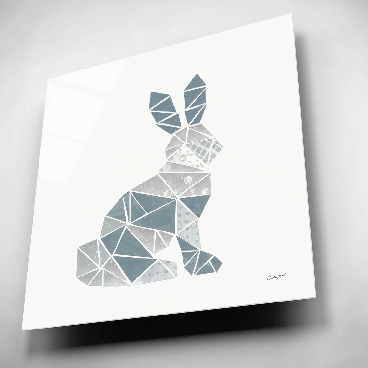 Epic Art 'Geometric Animal III' by Courtney Prahl, Acrylic Glass Wall Art, 12"x12"