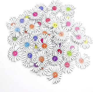 Mothcattl Holzknöpfe ， DIY Tierform Cartoon Holzknopf Umweltschutz Dekoration Massivholz Weißer Hintergrund Gemalte Kleidu...