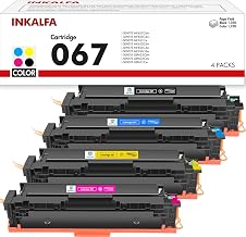 067 067H Toner Compatible with Canon 067 067H i-SENSYS MF655CDW Toner | 067H MF651Cw MF657CDW LBP631CW LBP633CDW MF651CW Cartridges (Black Cyan Yellow Magenta, 4 Pack)
