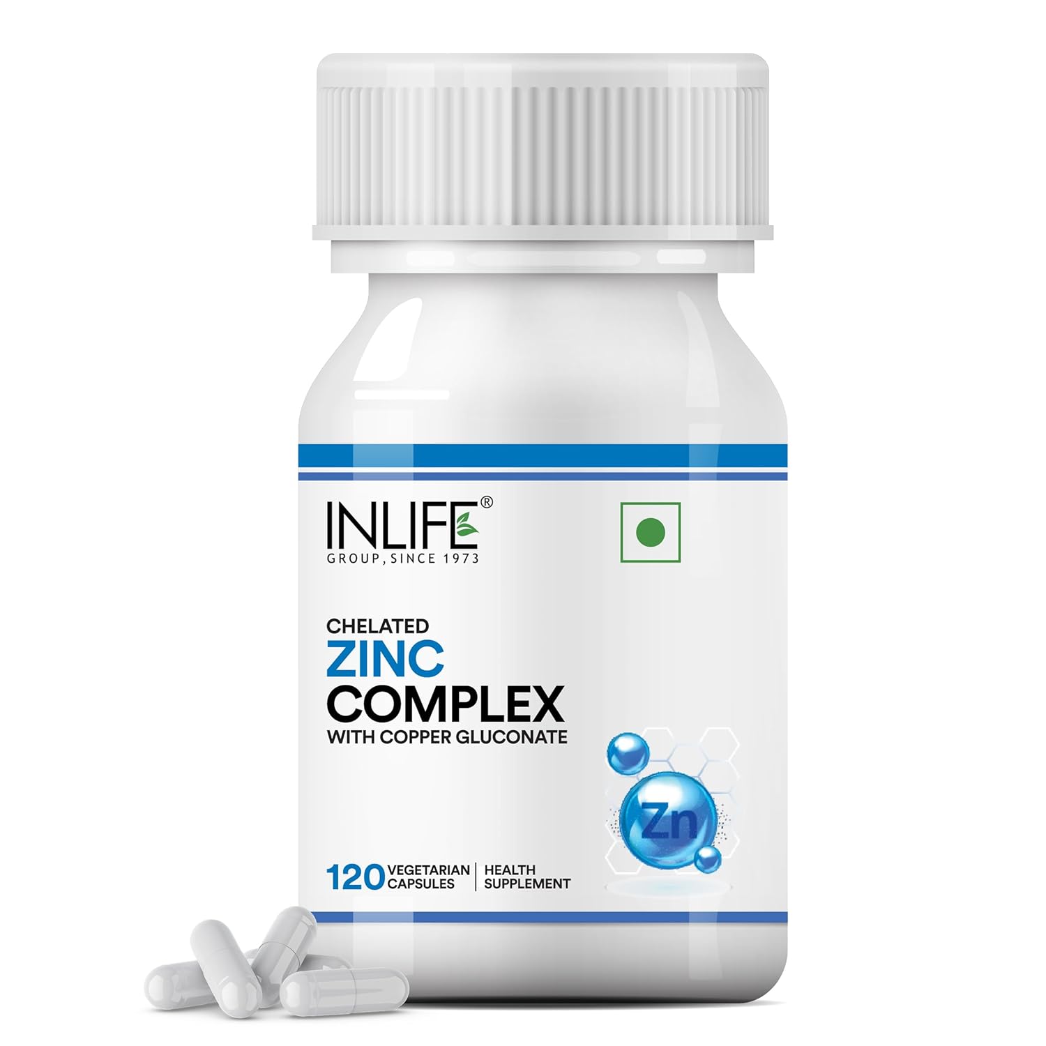 Inlife zinc supplements with zinc picolinette and gluconate complex, copper gluconate | Immune support, promotes overall welfare, promotes skin health, AIDS digestion for men and women – 120 veg capsules (pack of 1) Inlife zinc supplements with zinc picolinette and gluconate complex, copper gluconate | Immune support, promotes overall welfare, promotes skin health, AIDS digestion for men and women – 120 veg capsules (pack of 1)