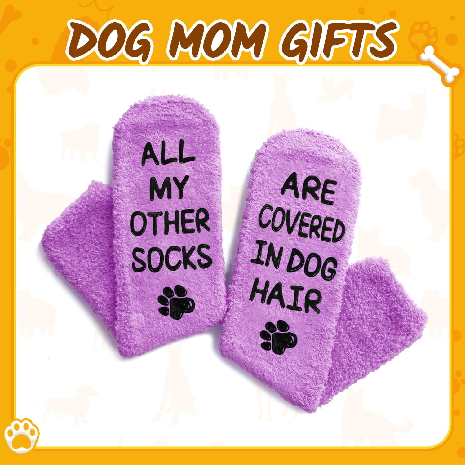 HAPPYPOP Funny Dog Lover Socks - Dog Mom Dad Gifts for Women Men, Pet Lover Christmas Gifts - Image 6