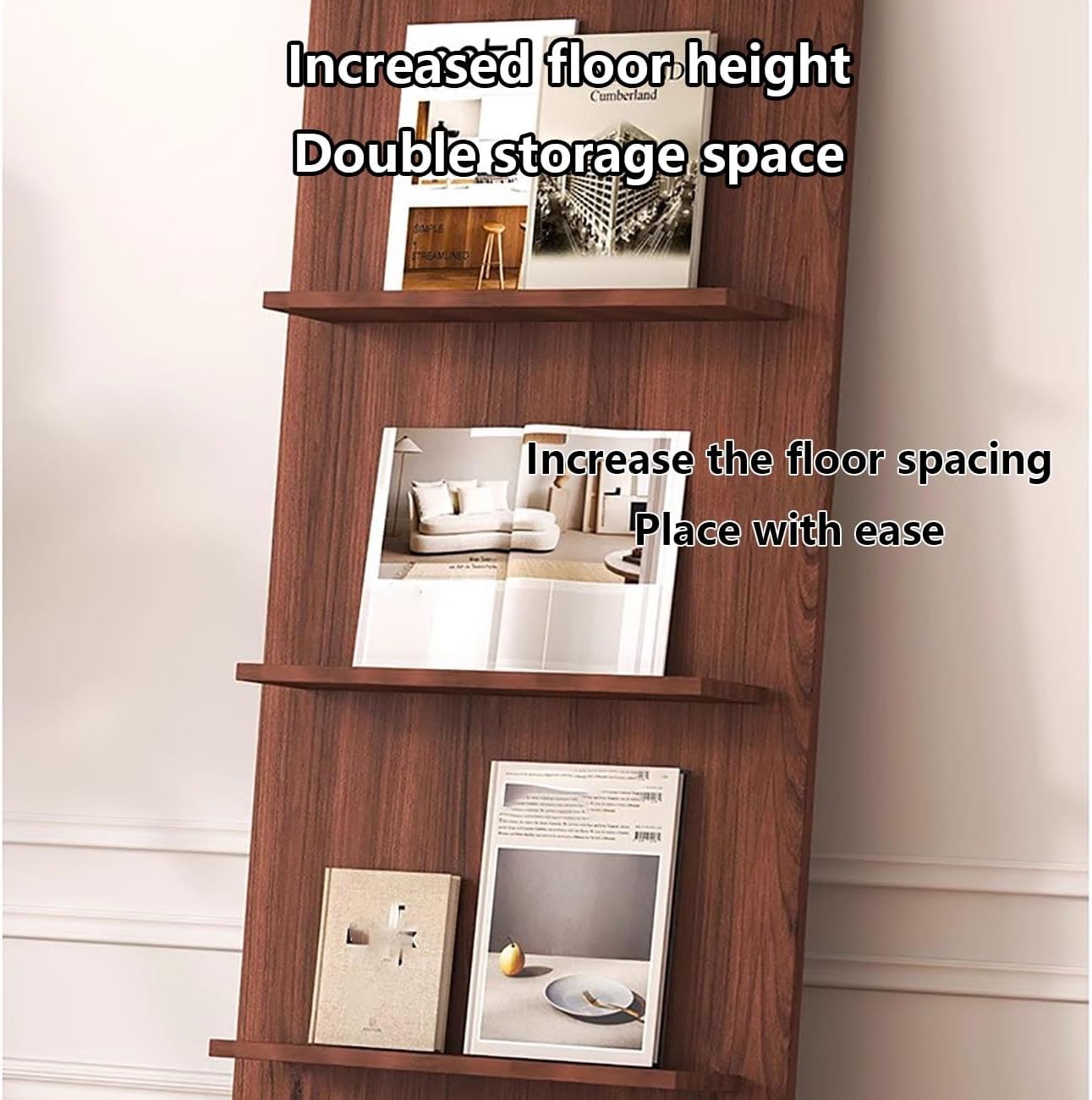 Book Shelf Organizer for Kids,Floor Shelf in The Living Room,Narrow Floor Standing Bookshelf Organizer,No Sharp Edges,for Toddlers, Children, Classroom.(60 * 150cm)