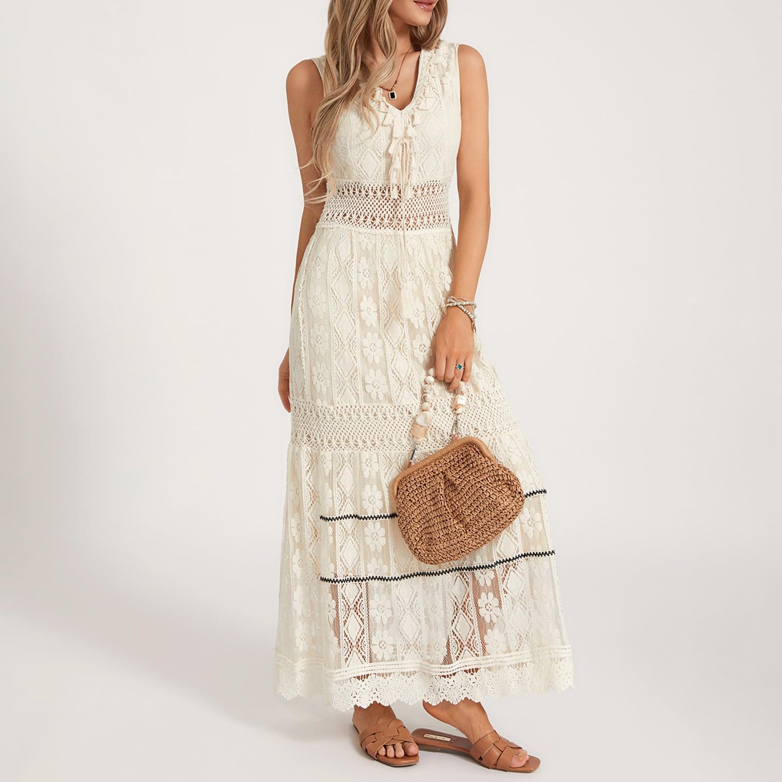 Robe Ete Femme Longue Chic Été Robe de Plage Casual Grande Taille Robe Manches Courte Unie T-Shirt Bohême Midi Dress Robe Mi-Longue Chic élégante Sexy Robes Courte Rétro Jupe Tendance Robe Noir