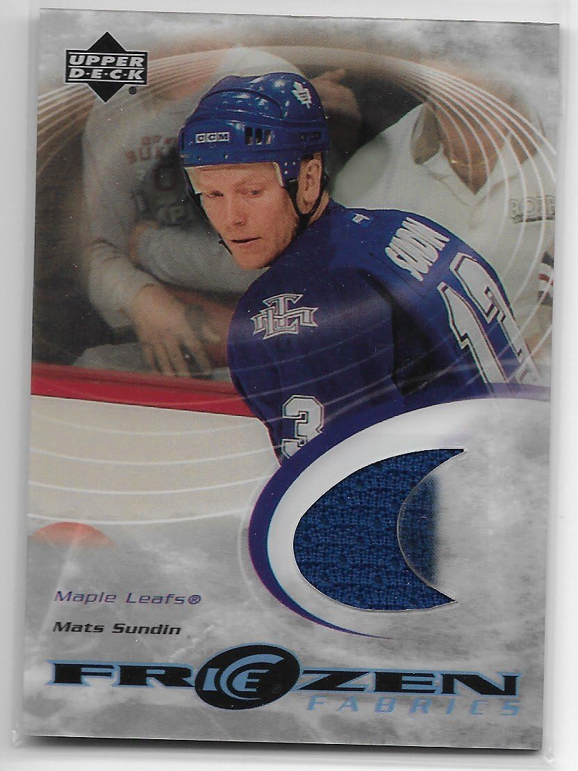 200304 Upper Deck Ice Hockey Mats Sundin Frozen Fabric