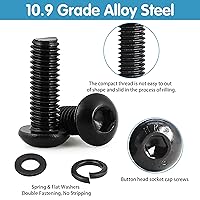 Vista 2 de Kit surtido de 1625 tornillos y tuercas, M2 M3 M4 M5 Surtido de pernos de tuerca con cerradura y arandelas planas, kit surtido de tornillos