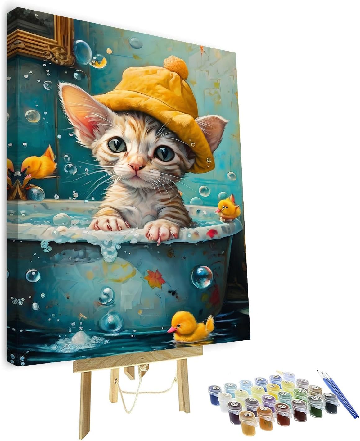 Paint by Numbers for Adults Enchanting Japanese Watercolor Paint by Number Kits Japan Landscape Paint by Numbers for Adults Beginner Abstract Artwork Wall Decor Oil Painting, 16"x 20" with Frame