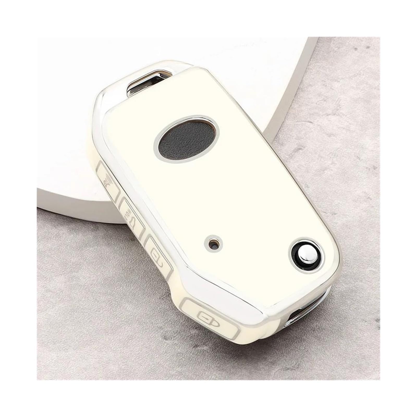 Coque de clé TPU blanc pour KIA Sportage R Stinger Sorento Ceed