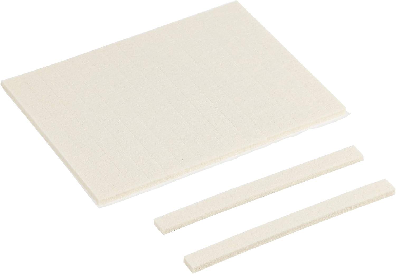 Amazon Basics Felt Furniture Pads - 1/2'' x 6'' Square, Beige, 60-Pack