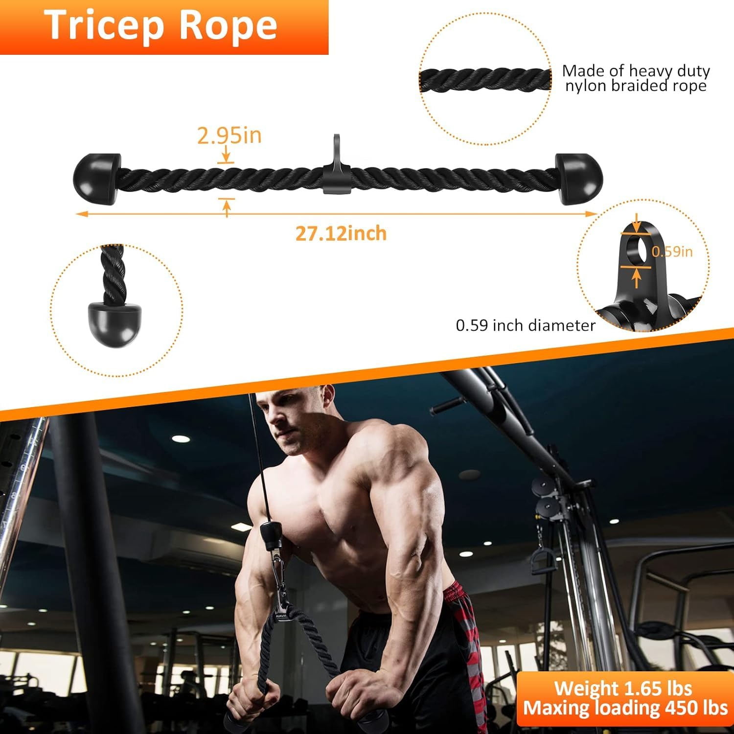 Buy Now Fsenterprises Lat Pulldown Bar Attachments, Cable Machine Ac...