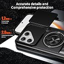 Glaxx Heavy Duty Ring Back Case Cover for Tecno Pova 7 - Kickstand, Camera Slider Protection with Magnetic Ring Rugged Bumper Hard Back Cover for Tecno Pova 7 gallery image