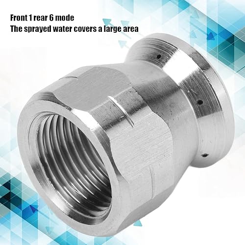 Miniatura 4 de Boquilla de manguera de chorro de drenaje a presión, G38 pulgadas delantera 1 trasera 6 presión drenaje Jetter manguera boquilla alcantarillado