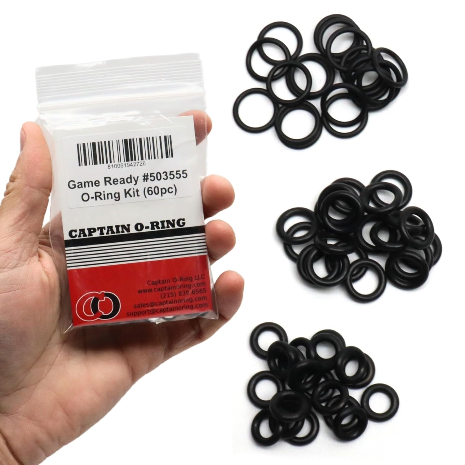 Captain O-Ring – Replacement 60pc O-Ring Set #503555 for Game Ready GRPro 2.1 Med4 Elite