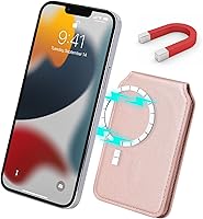 Vista 3 de Cavor Compatible con Magsafe - Cartera magnética para iPhone 17/16 Pro Max/14 Pro/15/14 Plus/13/12 Mag, funda de crédito para iPhone 15/13/12, rosa