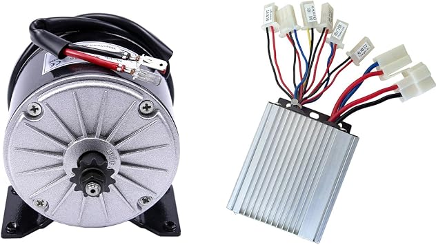 TDPRO JCMOTO 36v 350w Brushed Speed Motor and Controller Set for Electric Scooter Go Kart Bicycle e Bike Tricycle Moped