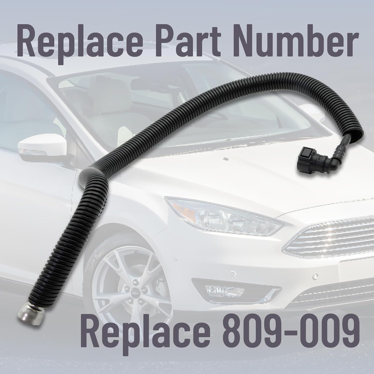 Fuel Injection Fuel Feed Pipe Compatible with 2012-2018 Ford Focus Direct Replacement Replace 809-009