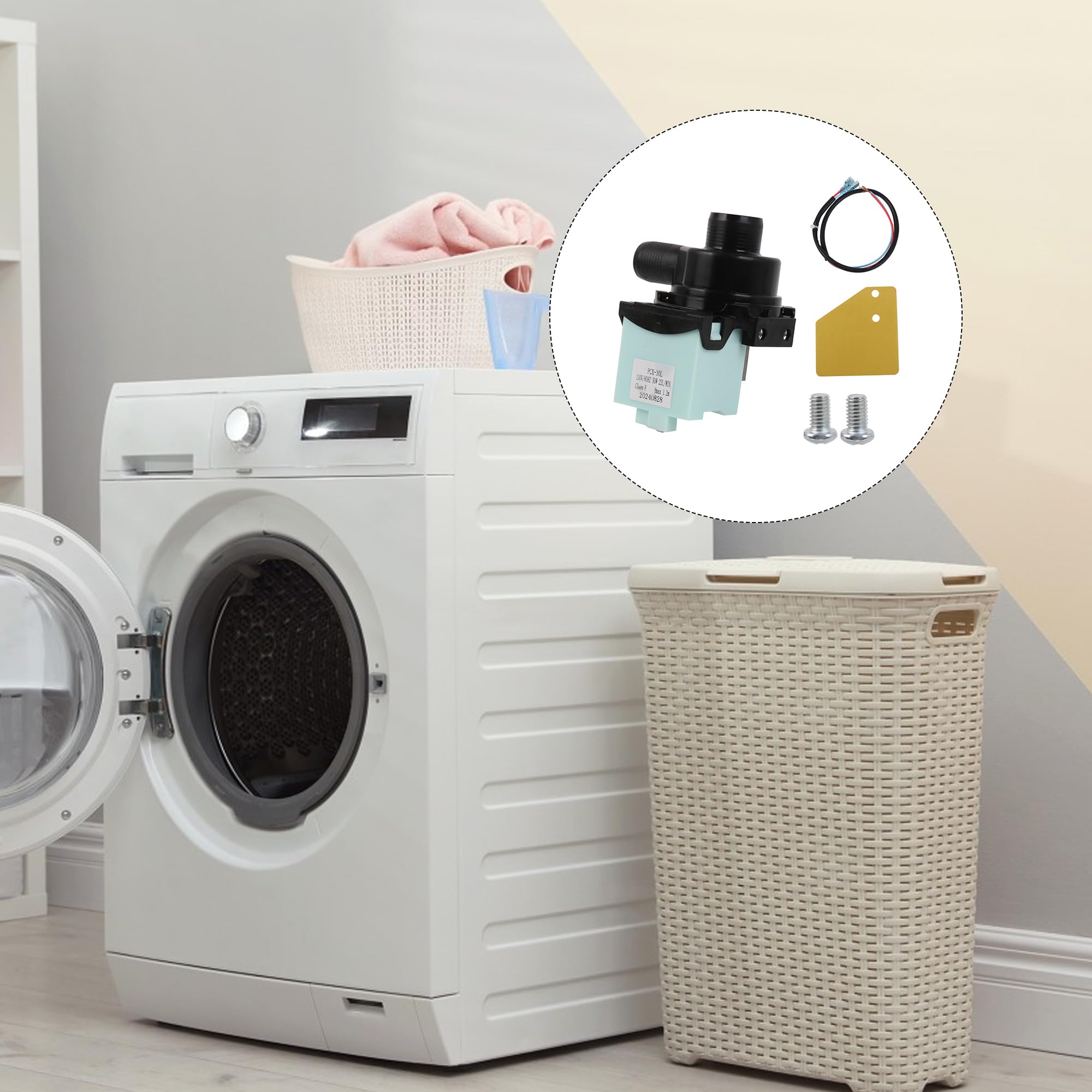 Yourspares Fits Hotpoint WM51P, WM52A, WM52P, WM52PP, WM52W And WM53P Washing Machine Motor Carbon Brush And Holders Pack Of 2