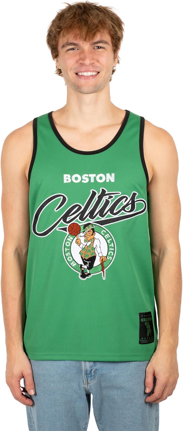 Ultra Game Men's NBA Official Tank Top Mesh Sleeveless Muscle T-Shirt