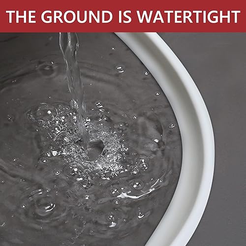 Miniatura 6 de Presa de agua plegable de 67 pulgadas, umbral de ducha, sistema de retención y tapón de agua, mantiene el agua dentro del umbral, separación seca y