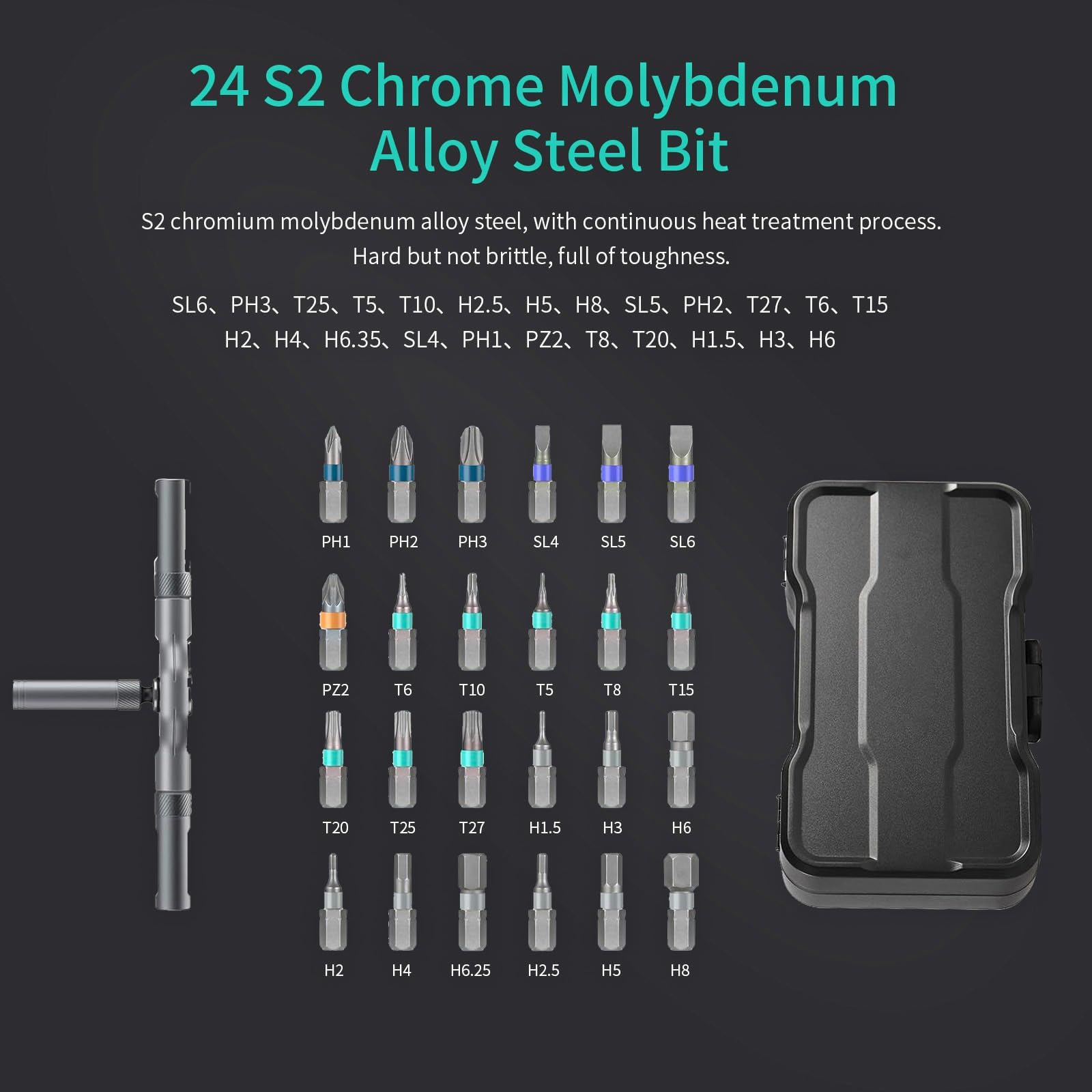 24-in-1 Magnetic Screwdriver Set - DIY Repair Kit -3 24-in-1 Magnetic Screwdriver Set - DIY Repair Kit -3