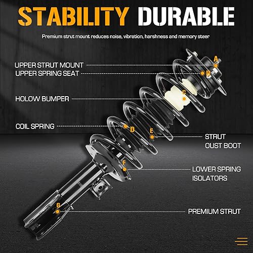 Miniatura 2 de Juego de amortiguadores de amortiguadores para Pontiac Torren 2006, Chevrolet Equinox 2005-2006