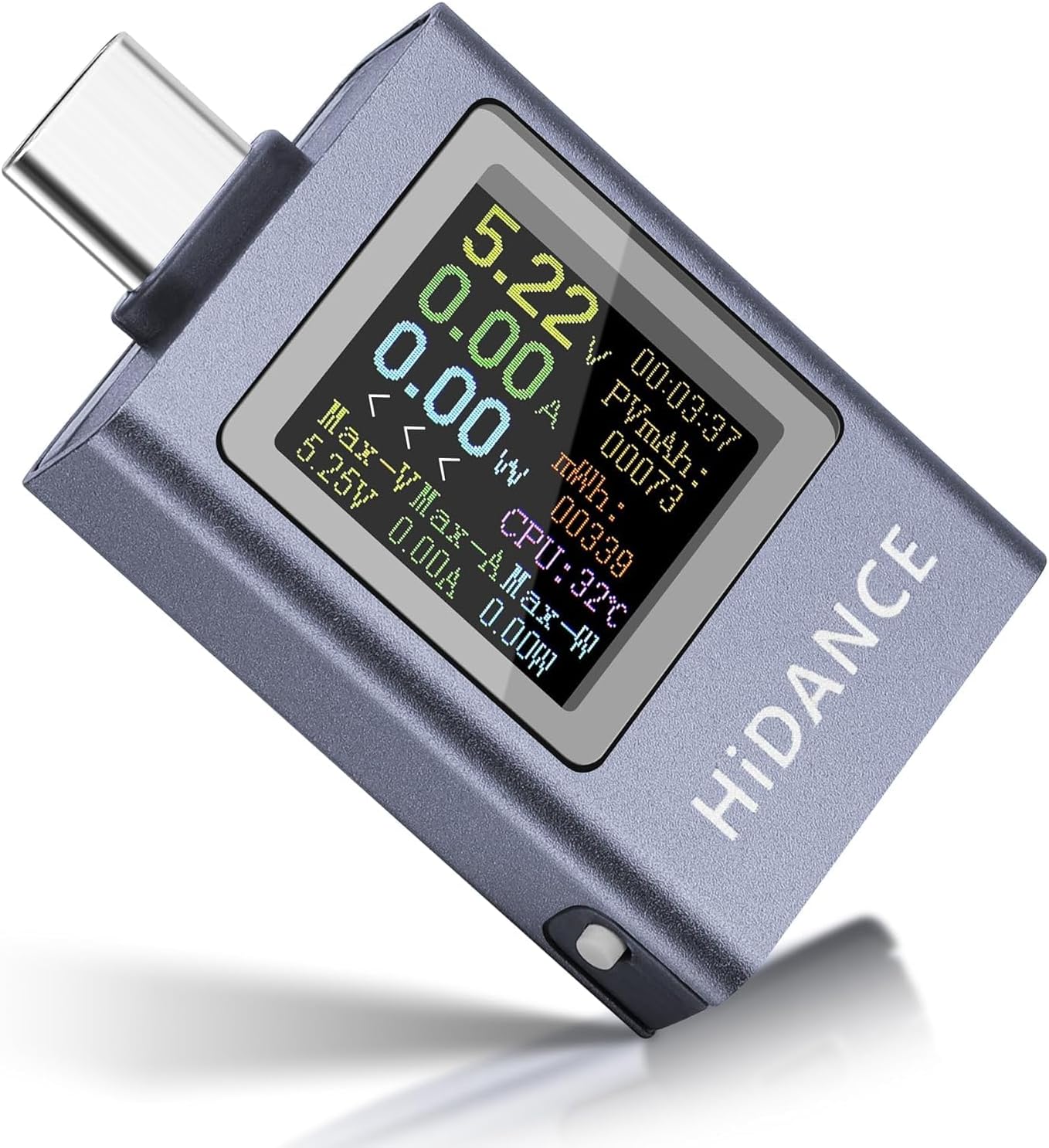 NALACAL USB C Power Meter Tester, PD 3.1 Type-C Digital Multimeter for 4-50V, 0-12A Voltage & Current Detection – Fast Charge Capacity Measurement, Supports PD2.0/PD3.0, QC2.0/QC3.0