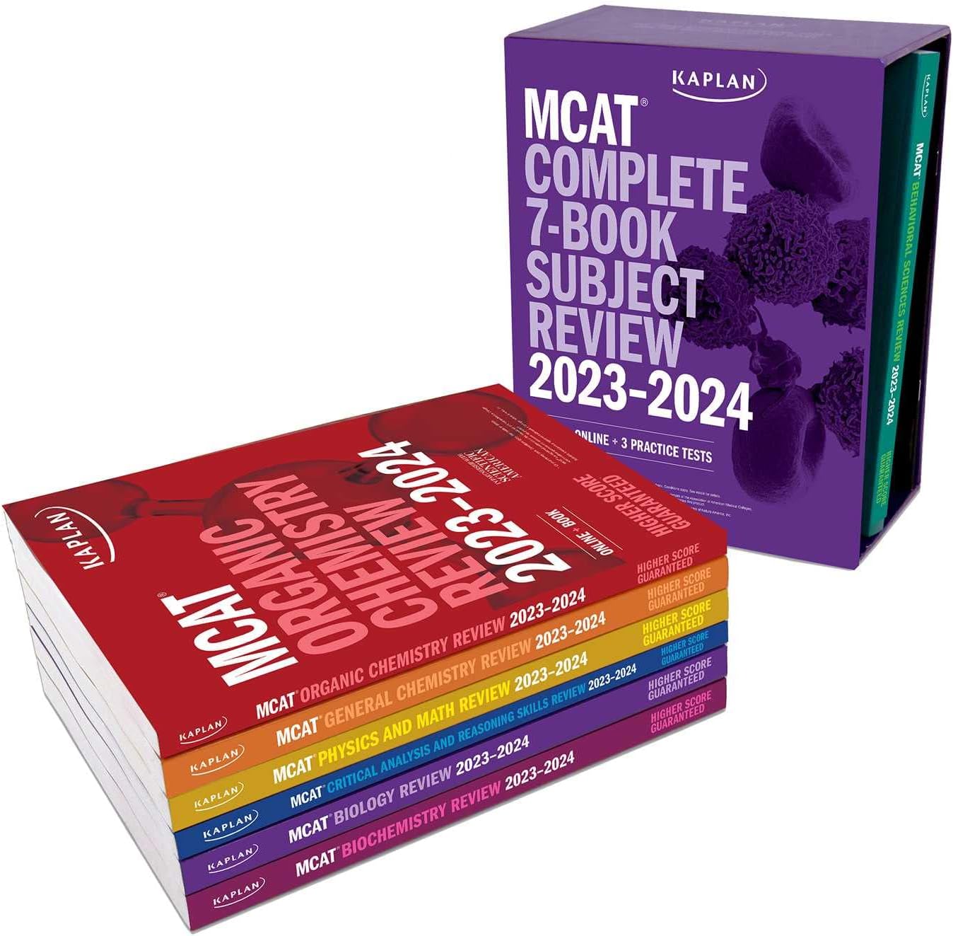 MCAT Complete 7-Book Subject Review 2023-2024, Set Includes Books, Online Prep, 3 Practice Tests (Kaplan Test Prep)