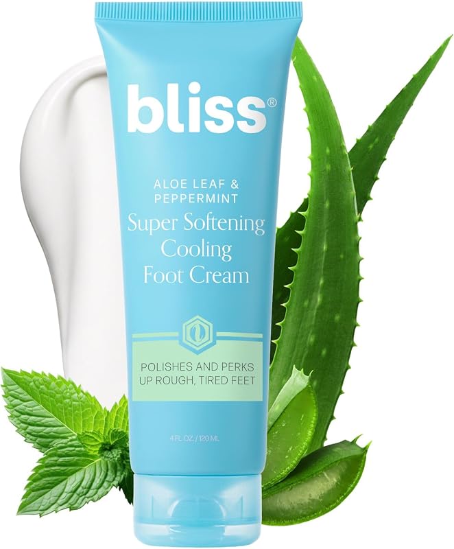 Aloe Leaf & Peppermint Exfoliating Foot Cream - 4 Fl Oz - Skin-Loving