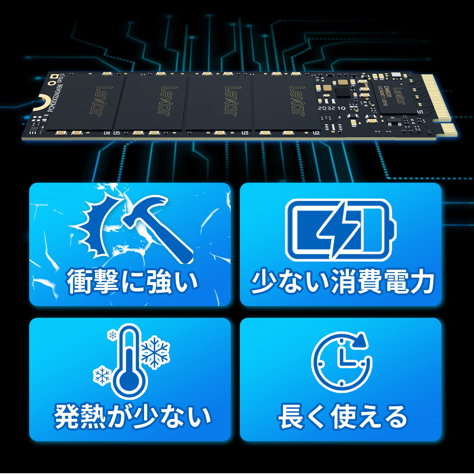 Amazon.co.jp: Lexar NM610PRO SSD 1TB NVMe PCIe Gen 3x4 M.2 Type 
